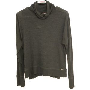 Abercrombie & Fitch Soft AF Cozy Green Long Sleeve Cowl Neck Sweater Size Medium